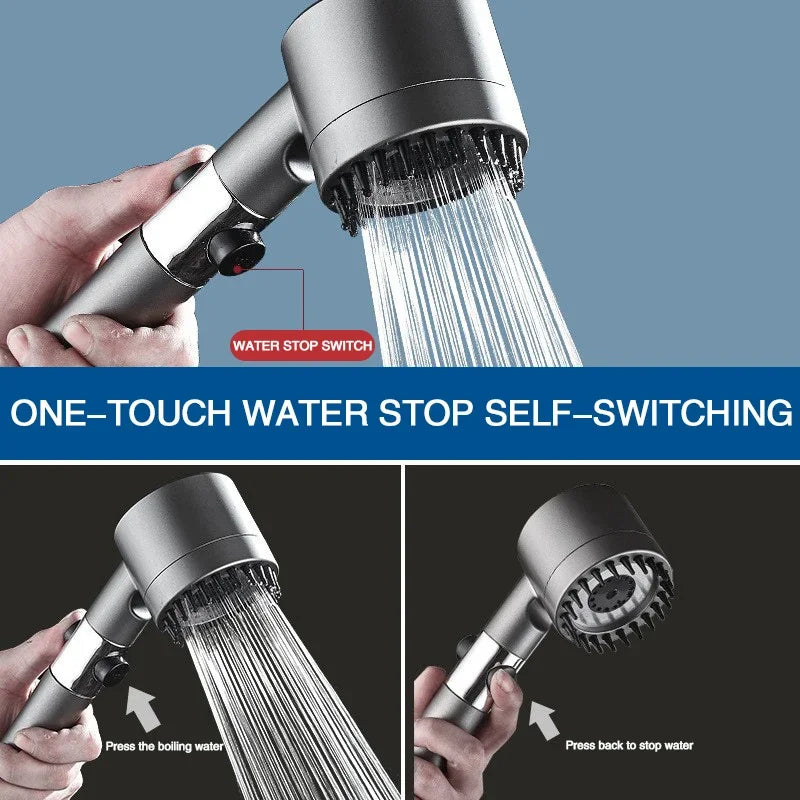 Pommeau de Douche à Filtre Haute Pression 3 Modes