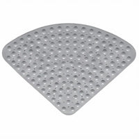 Tapis de Douche d'Angle Antidérapant à Ventouses 53 x 53 cm
