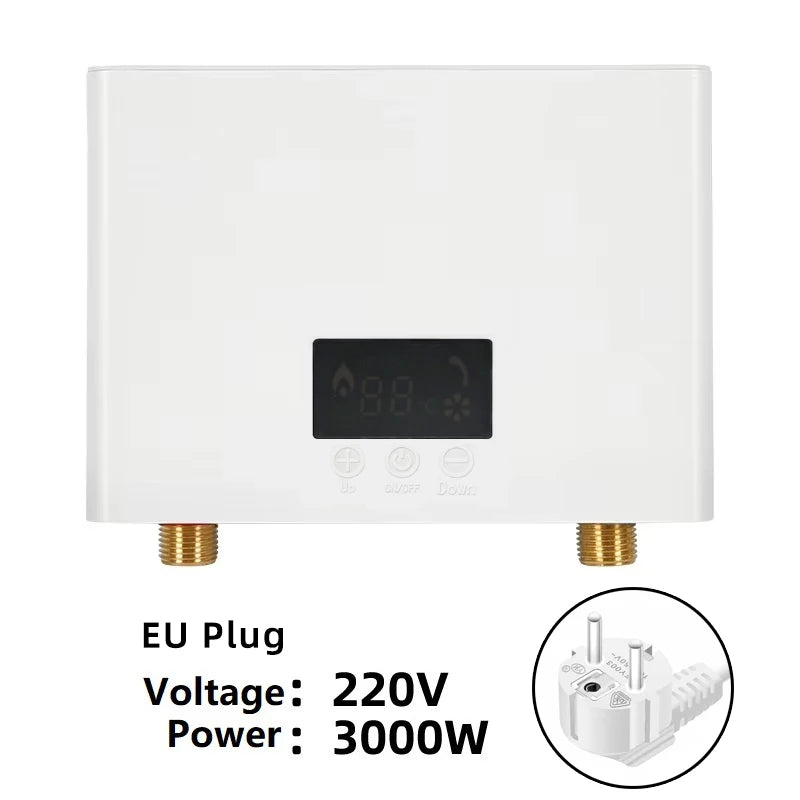 Chauffe-Eau Instantané Mural 3 000 W ou 5 500 W avec Télécommande