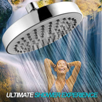 Pommeau de Douche Pluie Rond 15 cm Chromé ou Noir