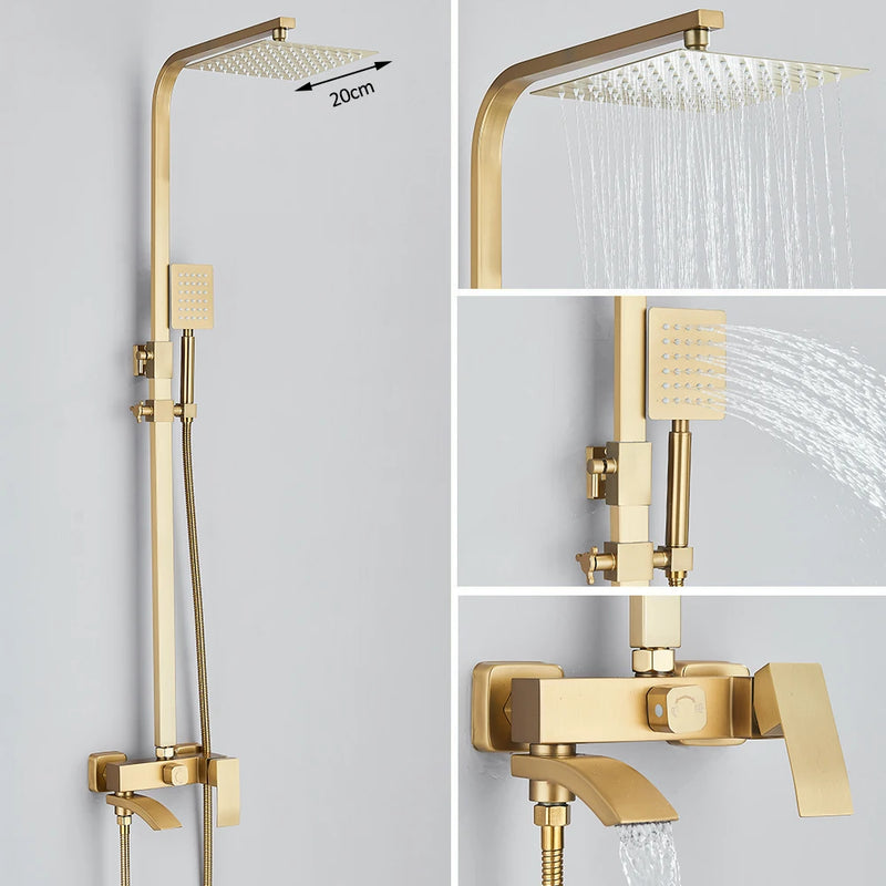 Mitigeur Douche Cascade 3 Voies Bec Pivotant