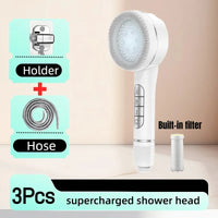 Pommeau de Douche Multifonction 4 Modes avec Filtre