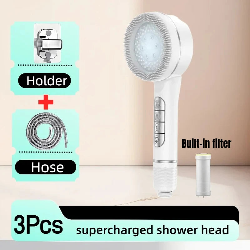 Pommeau de Douche Multifonction 4 Modes avec Filtre