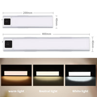 Réglette LED Sous Meuble Rechargeable, Capteur de Geste, 20 ou 40 cm