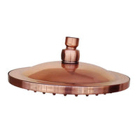 Pommeau de Douche Pluie Rond en Laiton Cuivre Rouge Antique 20 cm