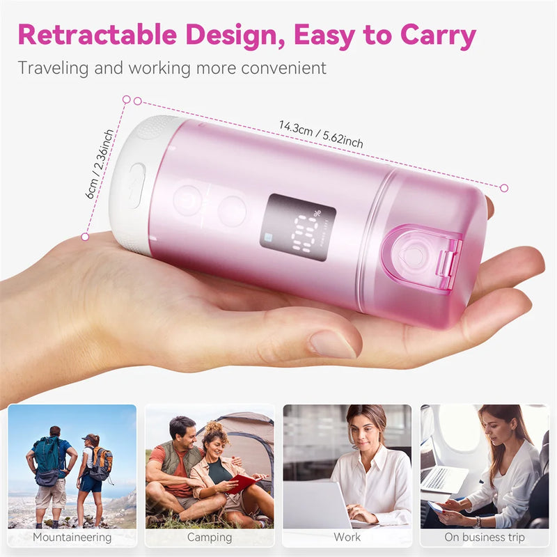 Bidet Portable Électrique Rechargeable USB-C 5 Modes, Réservoir 250 ml