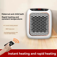 Radiateur Salle de Bain Mini Mural PTC avec Écran Digital et Télécommande