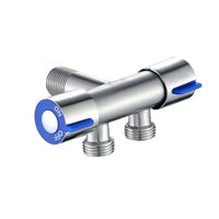 Déviateur Robinet d'Angle Inox 304 Brossé 1 Entrée 2 Sorties 11,8 cm