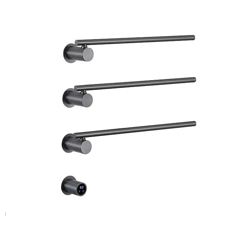 Sèche-Serviette Électrique Encastré 3 ou 4 Barres Rotatives Inox 50 cm