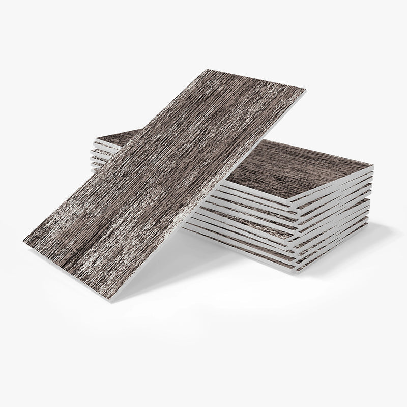 Crédence Adhésive Effet Bois et Pierre, 12 Coloris, 16 à 64 Pièces