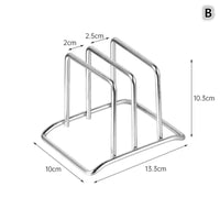 Range-Couvercle Inox à Compartiments pour Couvercles et Assiettes, 2 Tailles