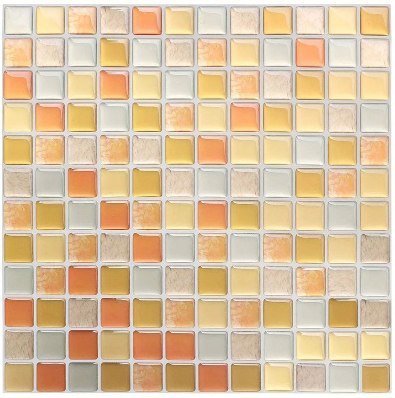 Sticker Mosaïque Cristal 3D Adhésif Étanche pour Cuisine