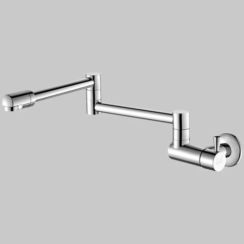 Robinet Mural Cuisine Pliable Laiton Chromé, Remplisseur Eau Froide