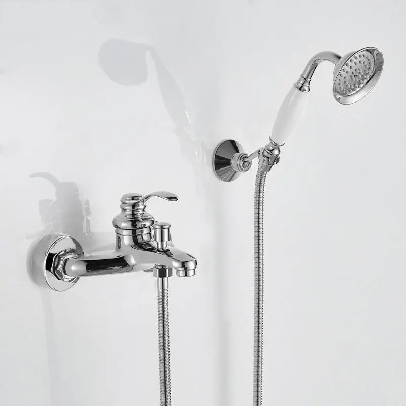 Colonne de Douche Classique Laiton Douchette Main Baignoire