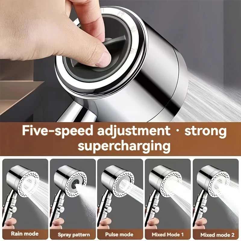 Pommeau de Douche Portable 5 Jets Filtrant Haute Pression
