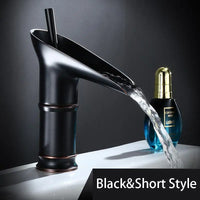 Mitigeur Lavabo Cascade Laiton Bec Haut
