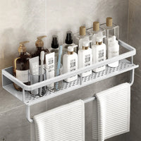 Étagère de Salle de Bain Murale en Aluminium, 30 à 50 cm