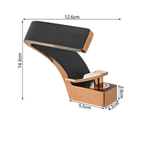 Mitigeur Lavabo Cascade Incliné Laiton, Bec Plat 12,6 cm, 9 Finitions