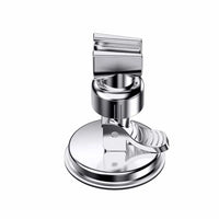 Support de Douchette à Ventouse Chromé Orientable Sans Perçage