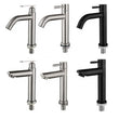 Robinet Lave-Main Eau Froide Inox 304, 6 Versions, Bec Courbe ou Droit