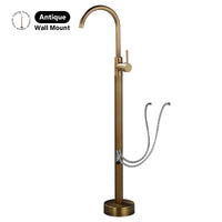 Robinet Baignoire Îlot sur Pied Monocommande, 109 cm, 5 Finitions