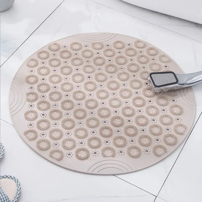 Tapis de Douche Rond Antidérapant Massant PVC