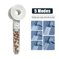 Pommeau de Douche Filtrant 5 Modes, 4 Coloris, Accessoires à la Pièce