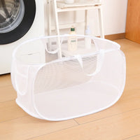Panier à Linge Pliable Ventilé Noir et Blanc, Plusieurs Tailles