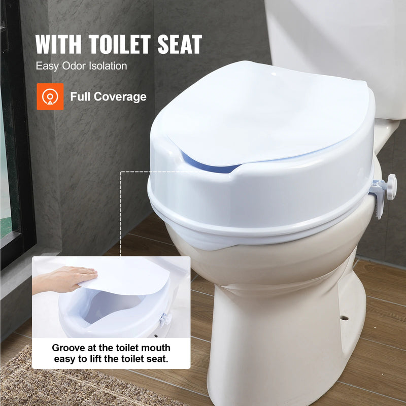 Réhausseur de Toilette Ergonomique Double Bouton