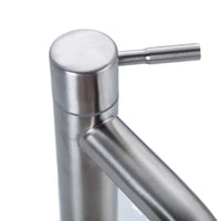 Robinet Lave-Main Surélevé Eau Froide Inox 304 Brossé pour Vasque à Poser