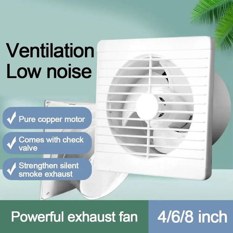 Ventilateur Extracteur Mural à Clapet, Façade 15, 20 ou 25 cm