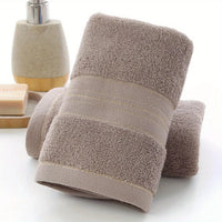 Serviette de Toilette Coton à Liseré Doré 32 x 72 cm
