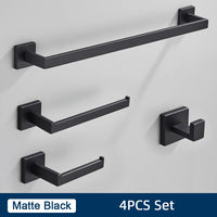 Ensemble Accessoires Salle de Bain Inox 4 Pièces