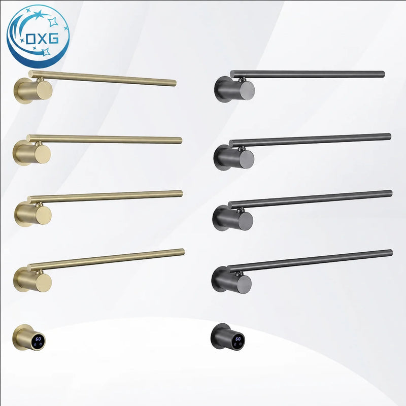 Sèche-Serviette Électrique Encastré 3 ou 4 Barres Rotatives Inox 50 cm