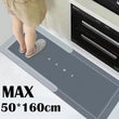 Tapis de Cuisine Diatomite Antidérapant Gris à Bordure Claire, 3 Teintes