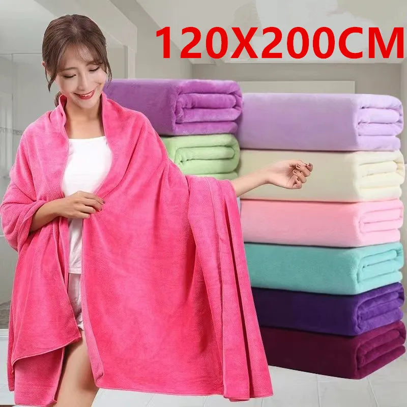 Serviette de Bain Microfibre Séchage Rapide, 13 Coloris, 5 Tailles