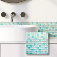 Sticker Mosaïque Cristal 3D Adhésif Étanche pour Cuisine