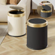 Poubelle Salle de Bain Ronde Seau Amovible 12 Litres