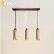 Suspension Cuisine en Pierre Travertin 1 à 3 Lampes, Cylindre ou Carré