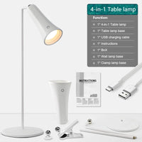 Lampe de Table LED Rechargeable USB à la Pièce, 3 Modèles