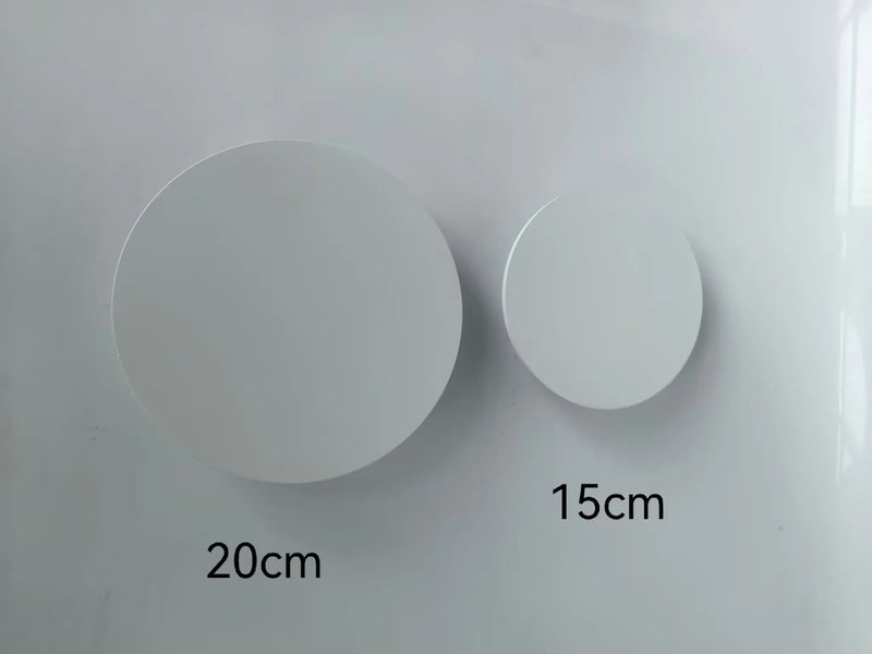 Applique Murale LED Ronde, Doré Brossé, Blanc ou Noir, 15 ou 20 cm