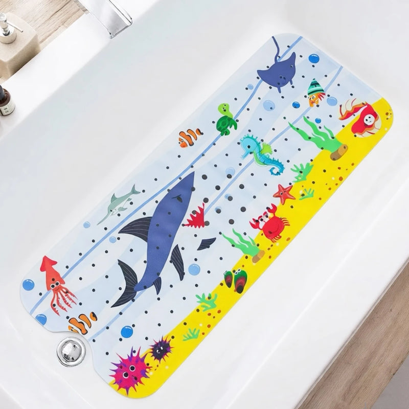 Tapis de Baignoire Antidérapant Extra Long 40 x 100 cm à Ventouses