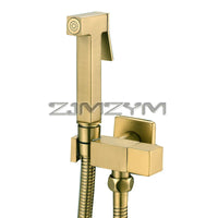 Douchette WC Laiton Robinet d'Angle Carré Eau Froide, 5 Finitions