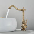 Mitigeur Lavabo Bronze Haut Trou Unique