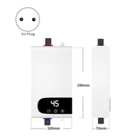 Chauffe-Eau Instantané Électrique 5 500 W pour Cuisine ou Salle de Bain, Affichage LED