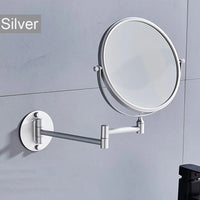 Miroir Grossissant Mural Double Face 3X Bras Pliant Aluminium 20 cm