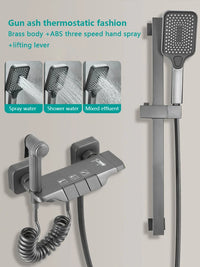 Colonne de Douche Piano Blanc ou Gris Anthracite, 2 ou 3 Touches