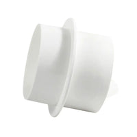 Clapet Anti-Retour de Conduit à Collerette, PVC Blanc, 80 à 150 mm