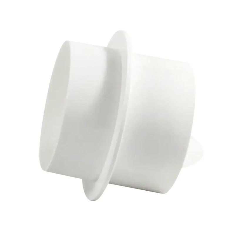 Clapet Anti-Retour de Conduit à Collerette, PVC Blanc, 80 à 150 mm