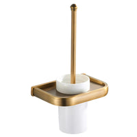 Accessoires Salle de Bain Laiton Vieilli Brossé à la Pièce, 9 Articles